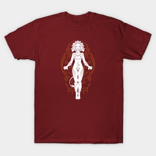 Vintage Leo Goddess Zodiac Symbol // Proud Leo Horoscope Sign Astrology T-Shirt